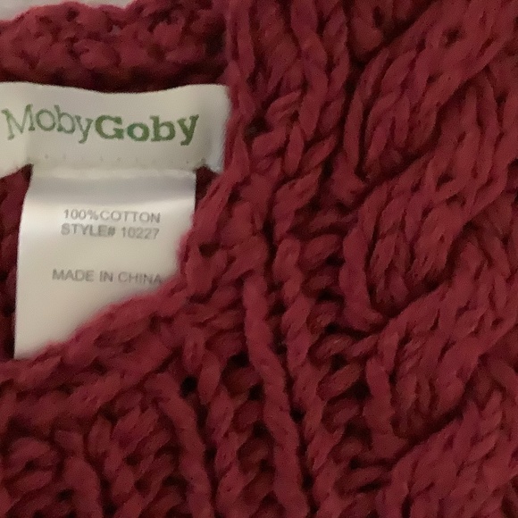 Moby Goby girls maroon cotton swing sweater - Picture 2 of 8